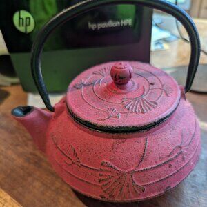 Red Metal Teapot